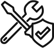 Wrench and screwdriver icon