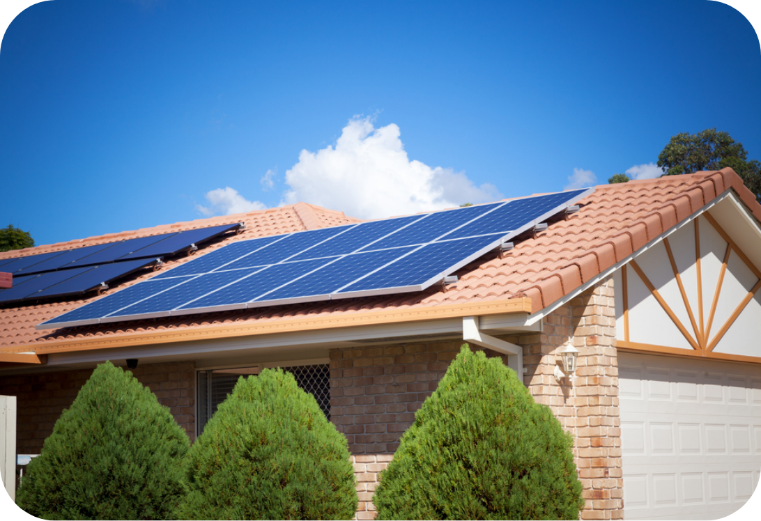 Solar Panels on a Roof