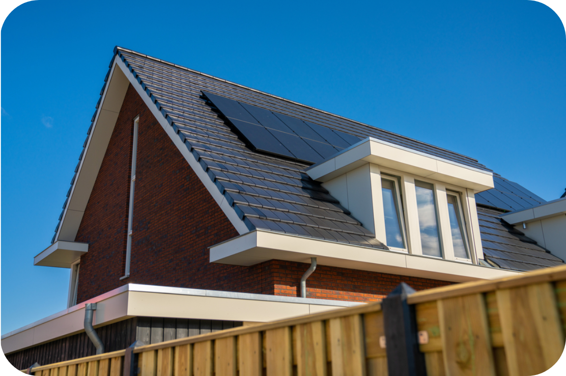 Solar Panels on a House