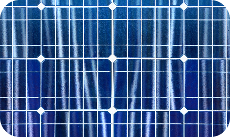 Close up of a solar panel