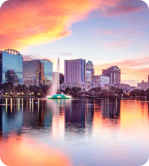 Cityscape viewed over water